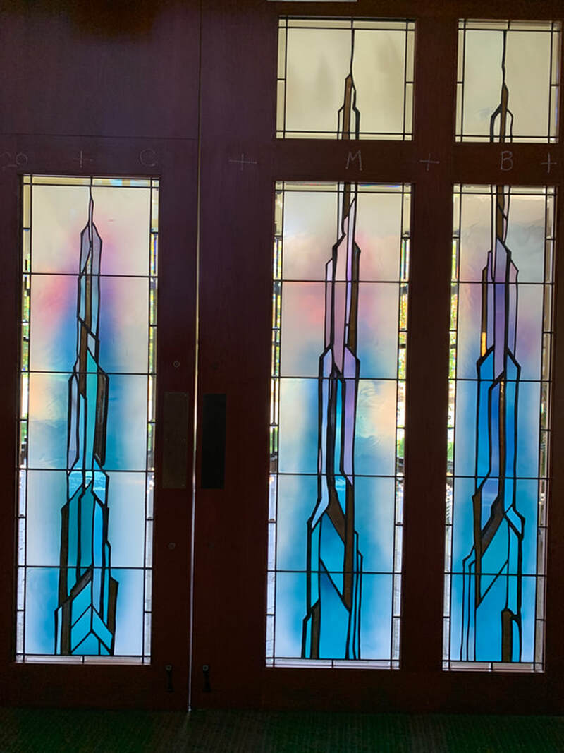 Church window repair.
