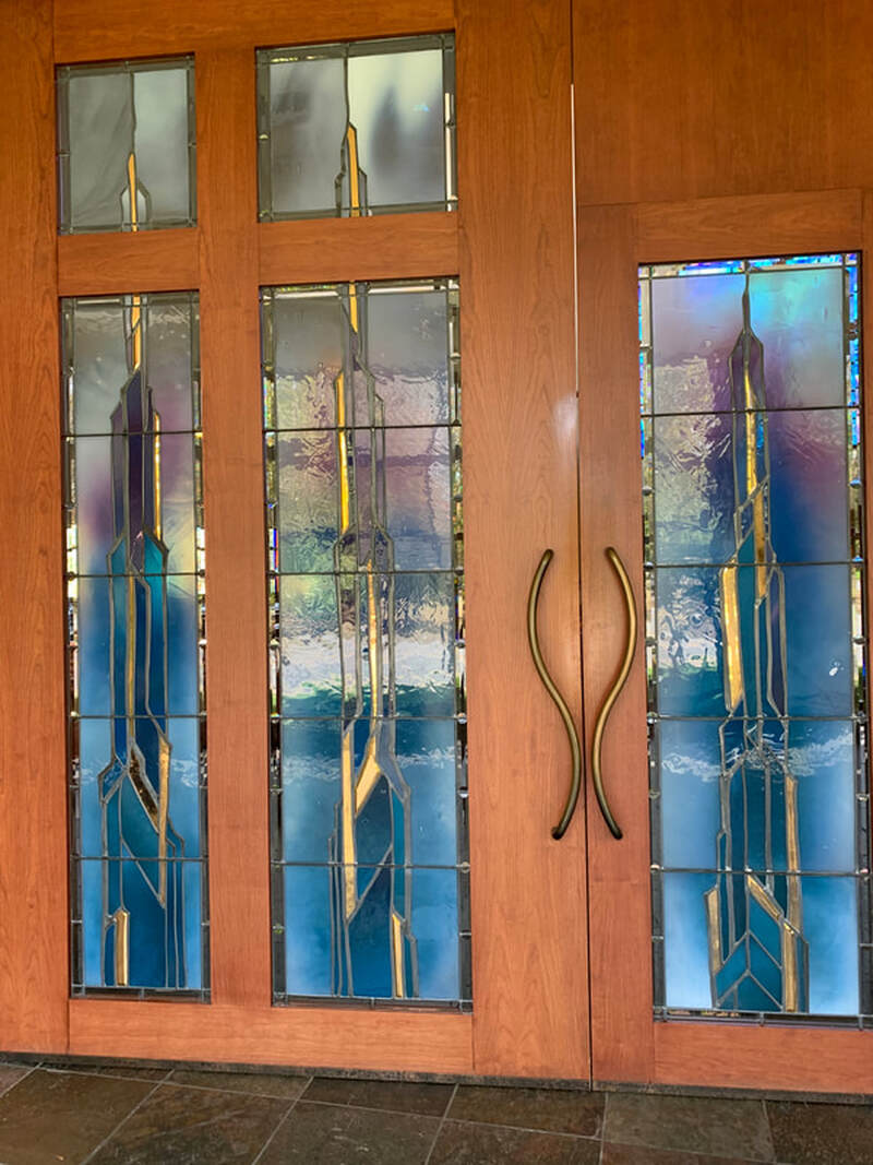 Church window repair.