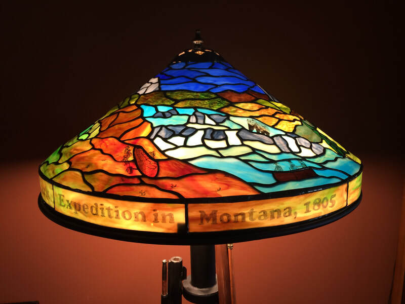Lewis and Clark lamp during outbound trip through Montana, 1805.