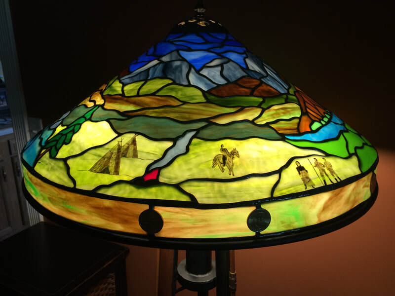 Lewis and Clark lamp during outbound trip through Montana, 1805.
