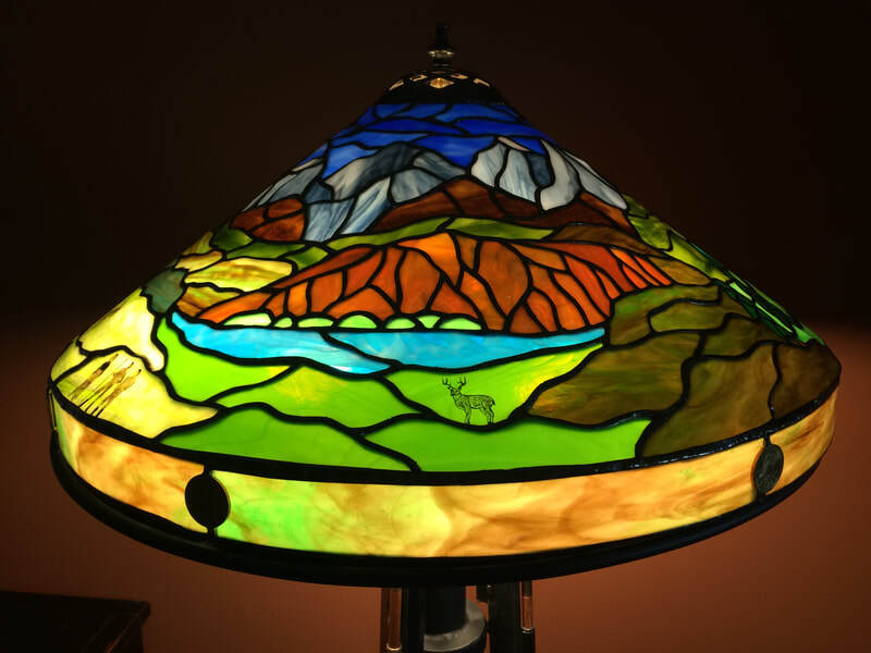Lewis and Clark lamp during outbound trip through Montana, 1805.