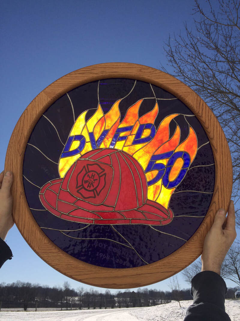 50 years of volunteer firefighting service award.